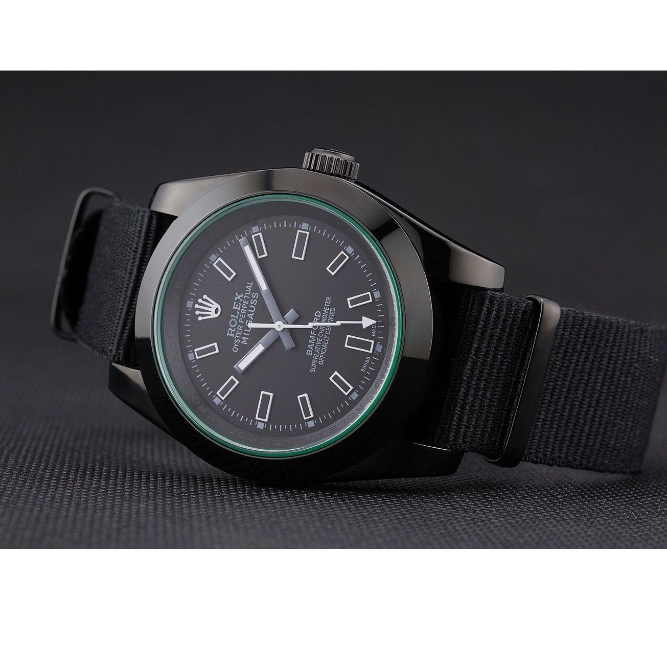 Best AAA Replica Sites Nylon Black Strap 622001 Milgauss Bamford Rolex 0614